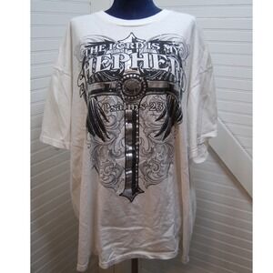 Jesus‎ t-shirt Mens XL The Lord is My Shepherd Psalm 23 Cross VINTAGE Delta
